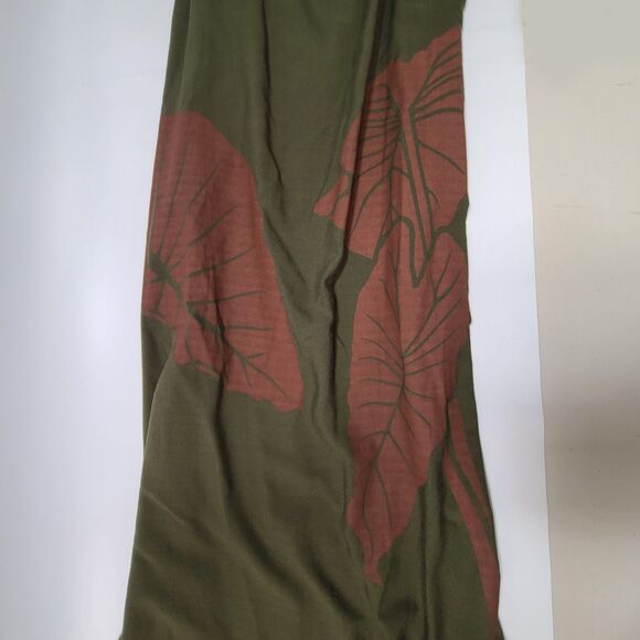 Hilo Hawai'i Cotton Maxi Dress Green Floral Summer Dress Small Lilo & Stitch - Picture 3 of 5
